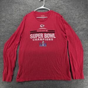 Kansas City Chiefs Shirt Mens 2XL Red NFL Football Super Bowl Majestic Threads